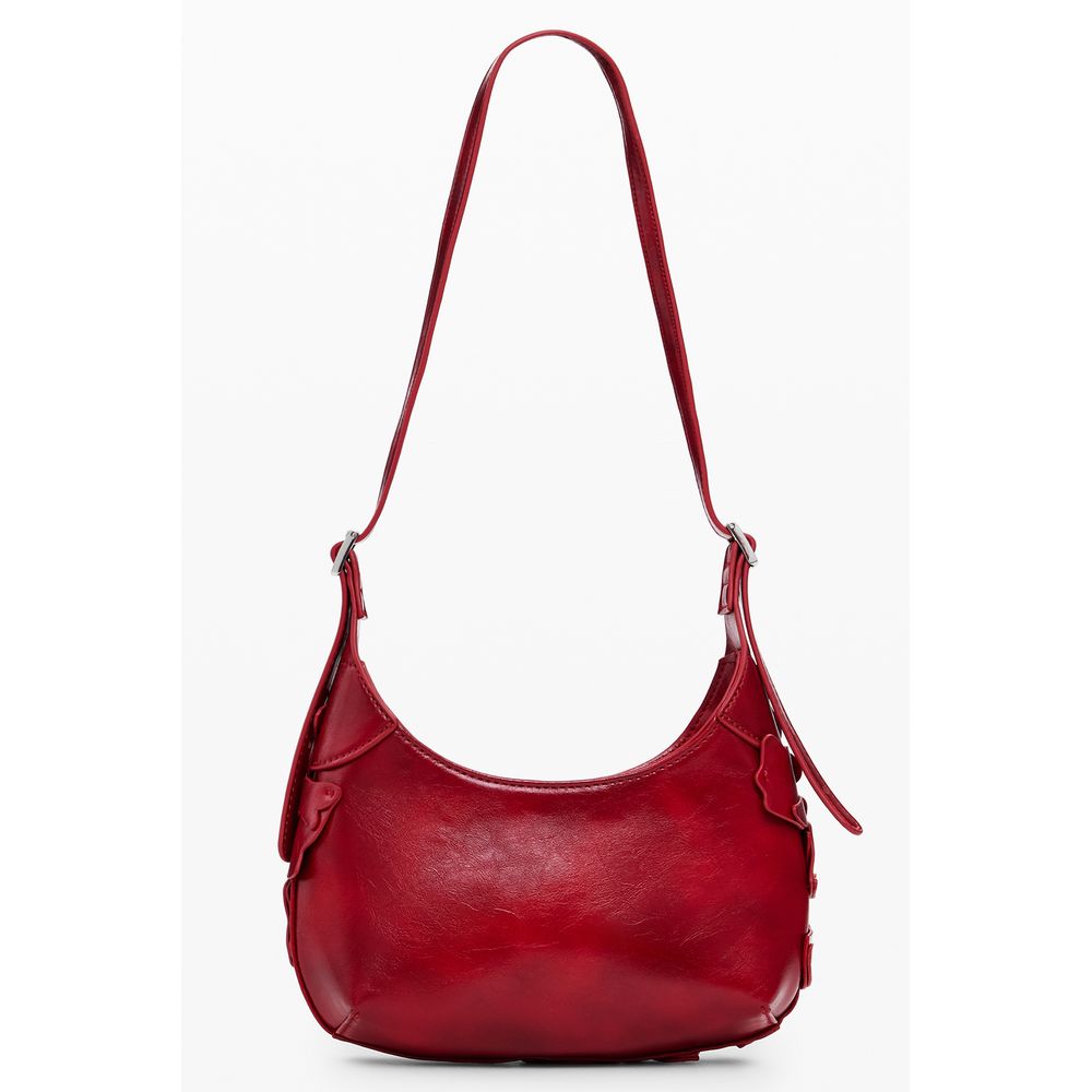 Desigual Rote Polyethylen-Handtasche
