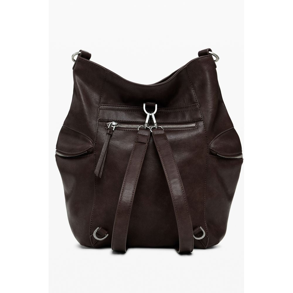 Desigual Brauner Polyethylen-Rucksack