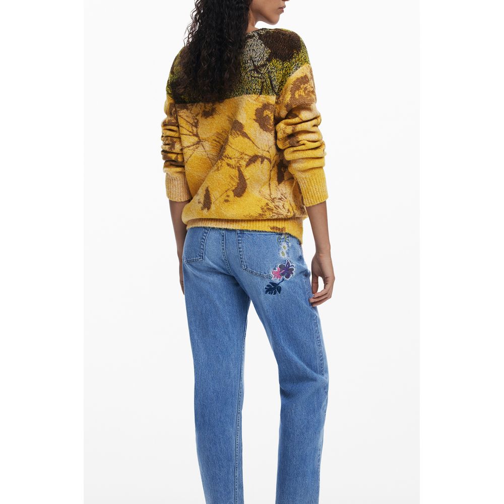 Desigual Gelber Pullover aus Wolle