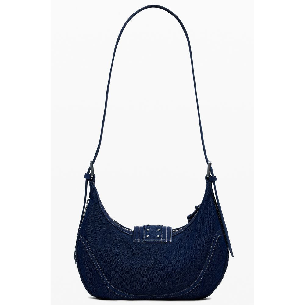 Desigual Blaue Baumwollhandtasche