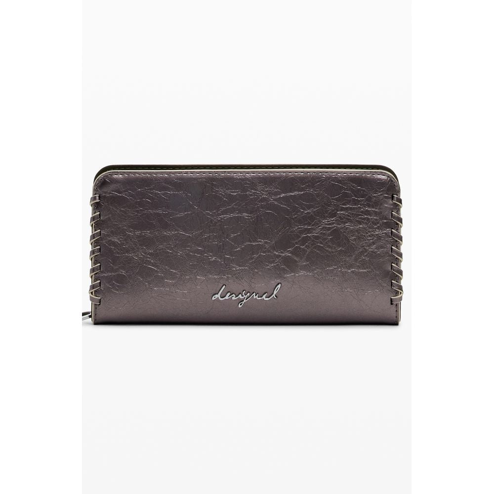 Desigual Bronze Polyethylen Brieftasche