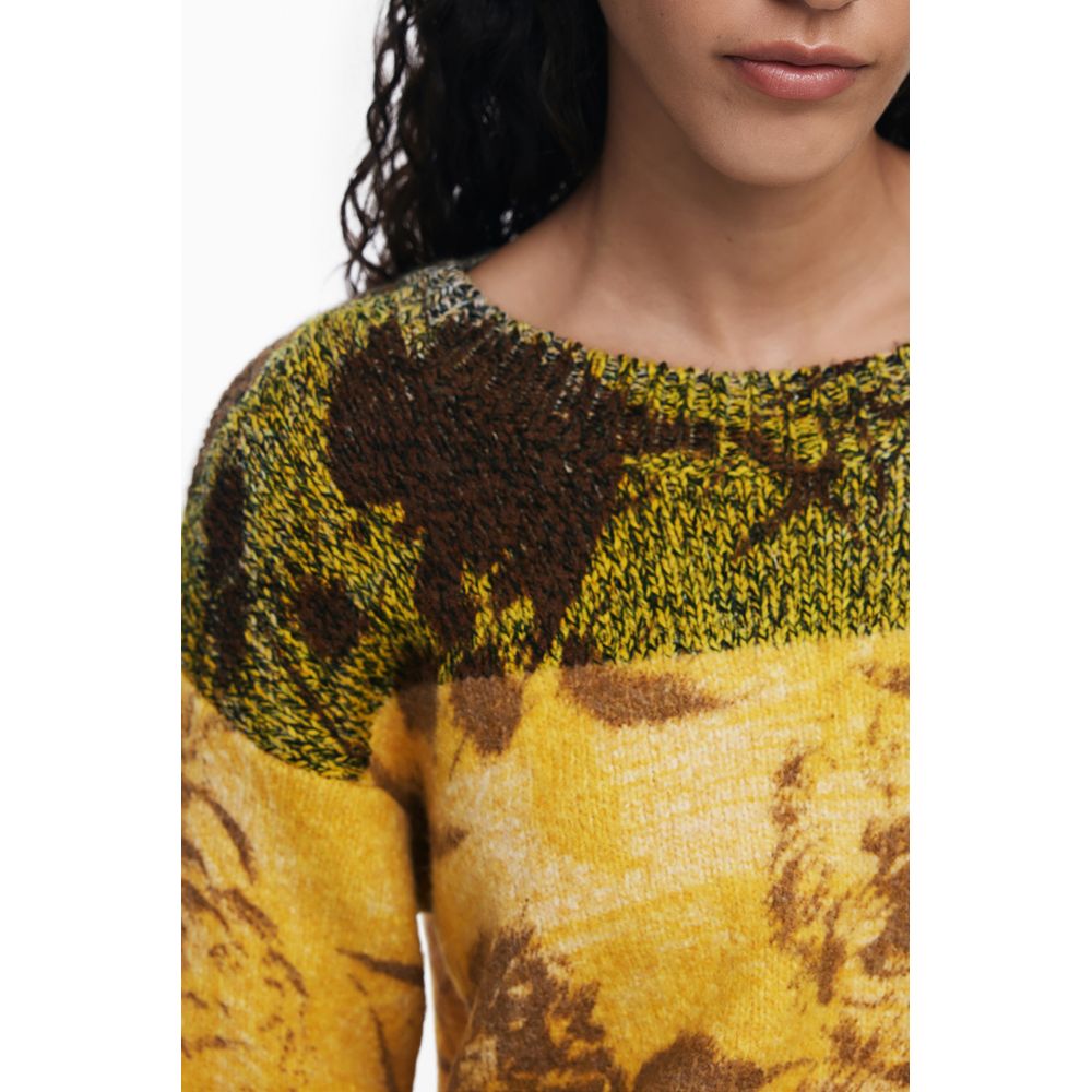 Desigual Gelber Pullover aus Wolle