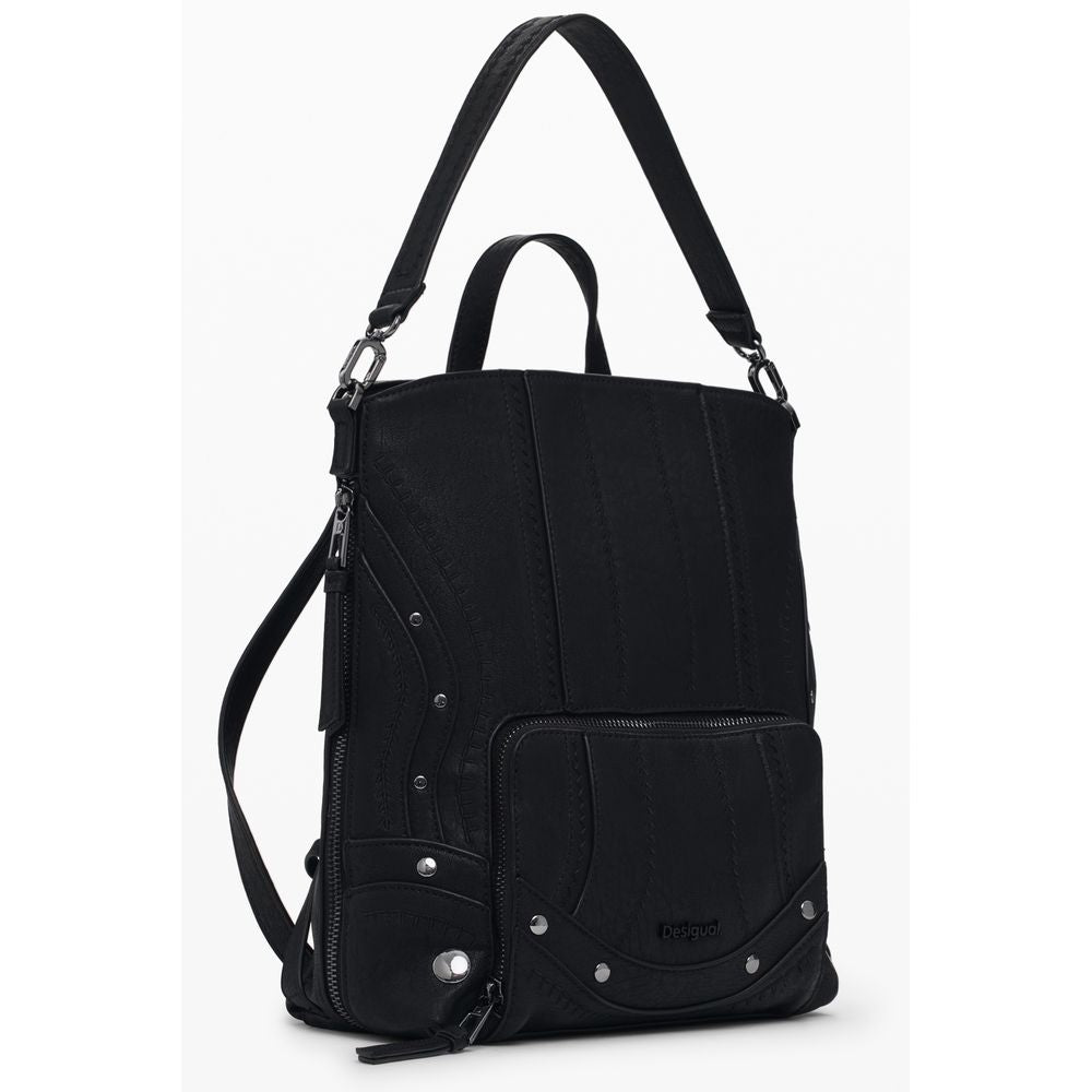 Desigual Schwarzer Polyethylen-Rucksack