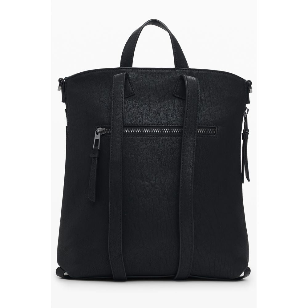 Desigual Schwarzer Polyethylen-Rucksack