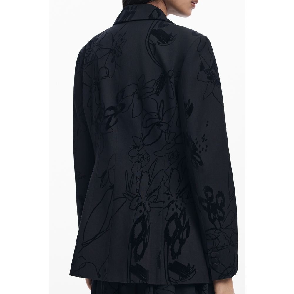 Desigual Schwarze Polyesterjacken &amp
