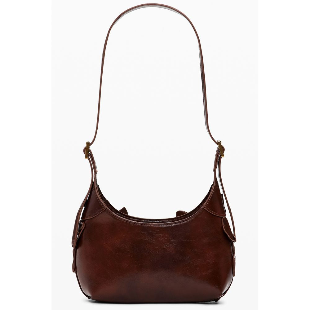 Desigual Braune Polyethylen-Handtasche