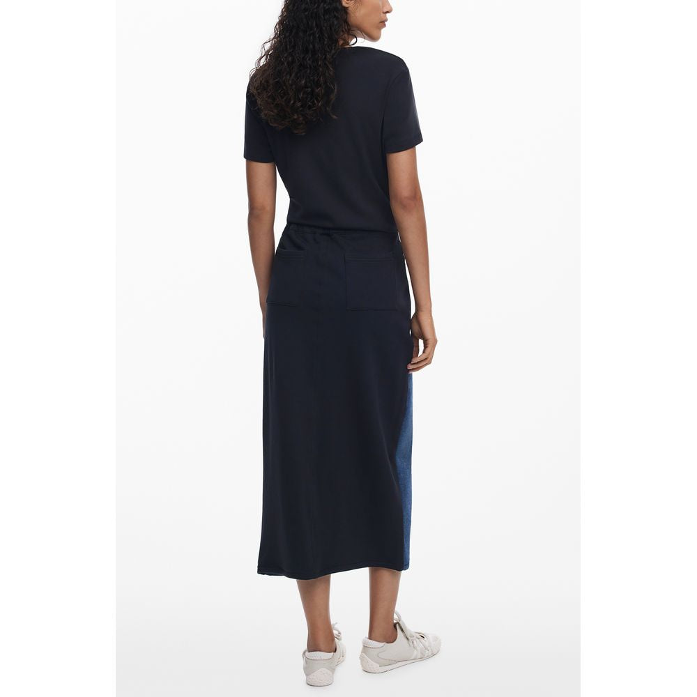 Desigual Blauer Baumwollrock