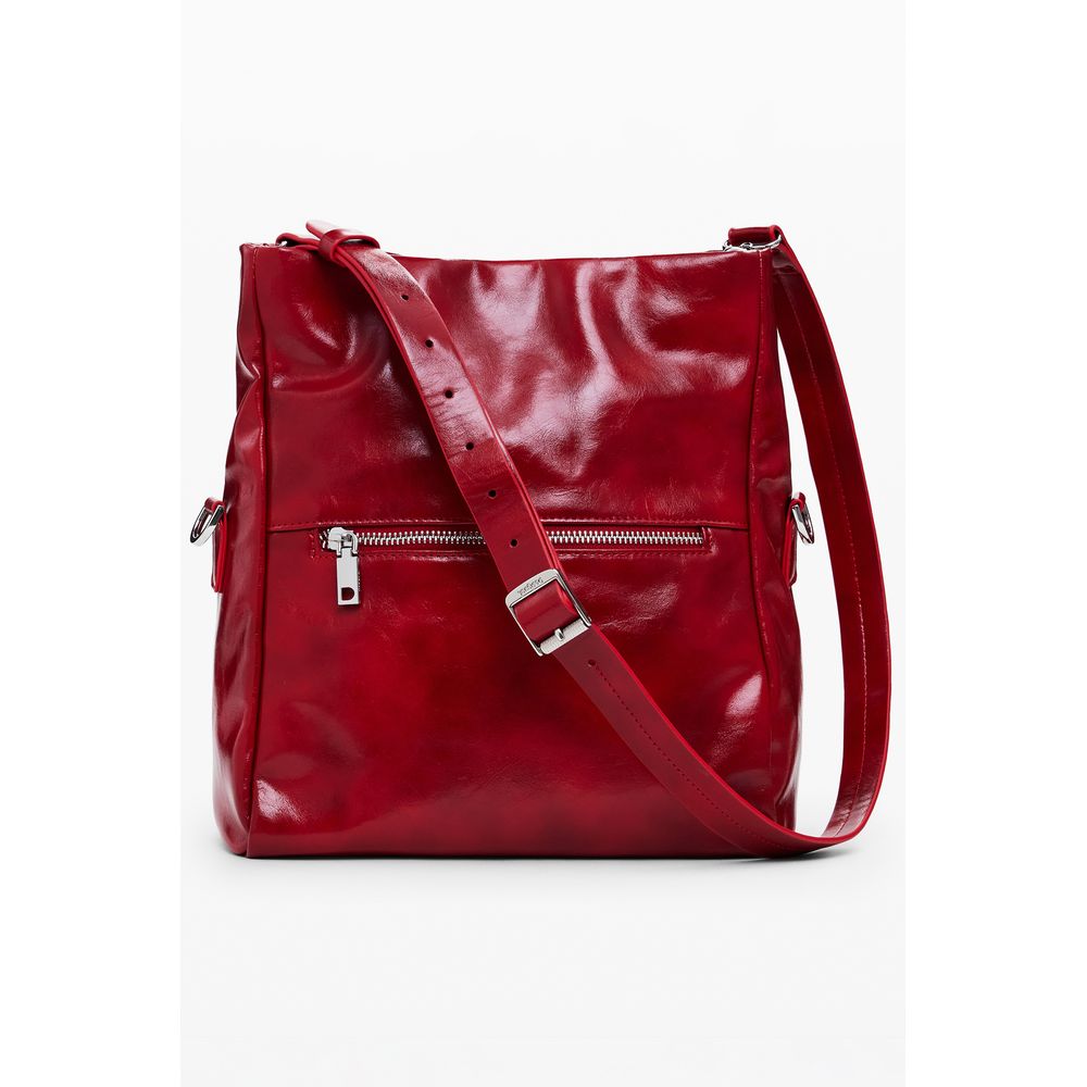 Desigual Rote Polyethylen-Handtasche