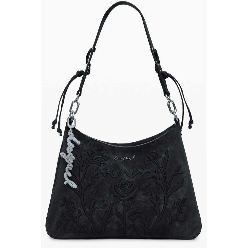 Desigual Schwarze Polyethylen-Handtasche