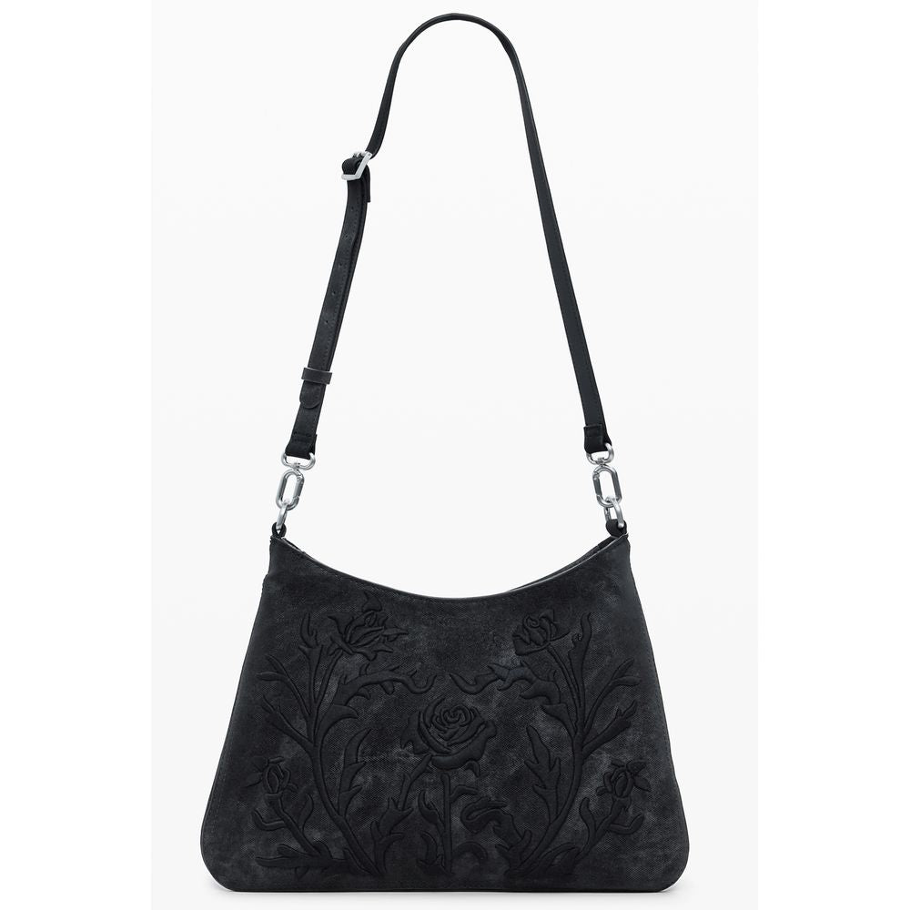 Desigual Schwarze Polyethylen-Handtasche