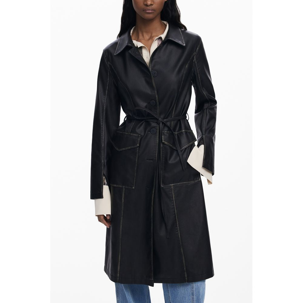Desigual Schwarze Polyethylen-Jacken &amp