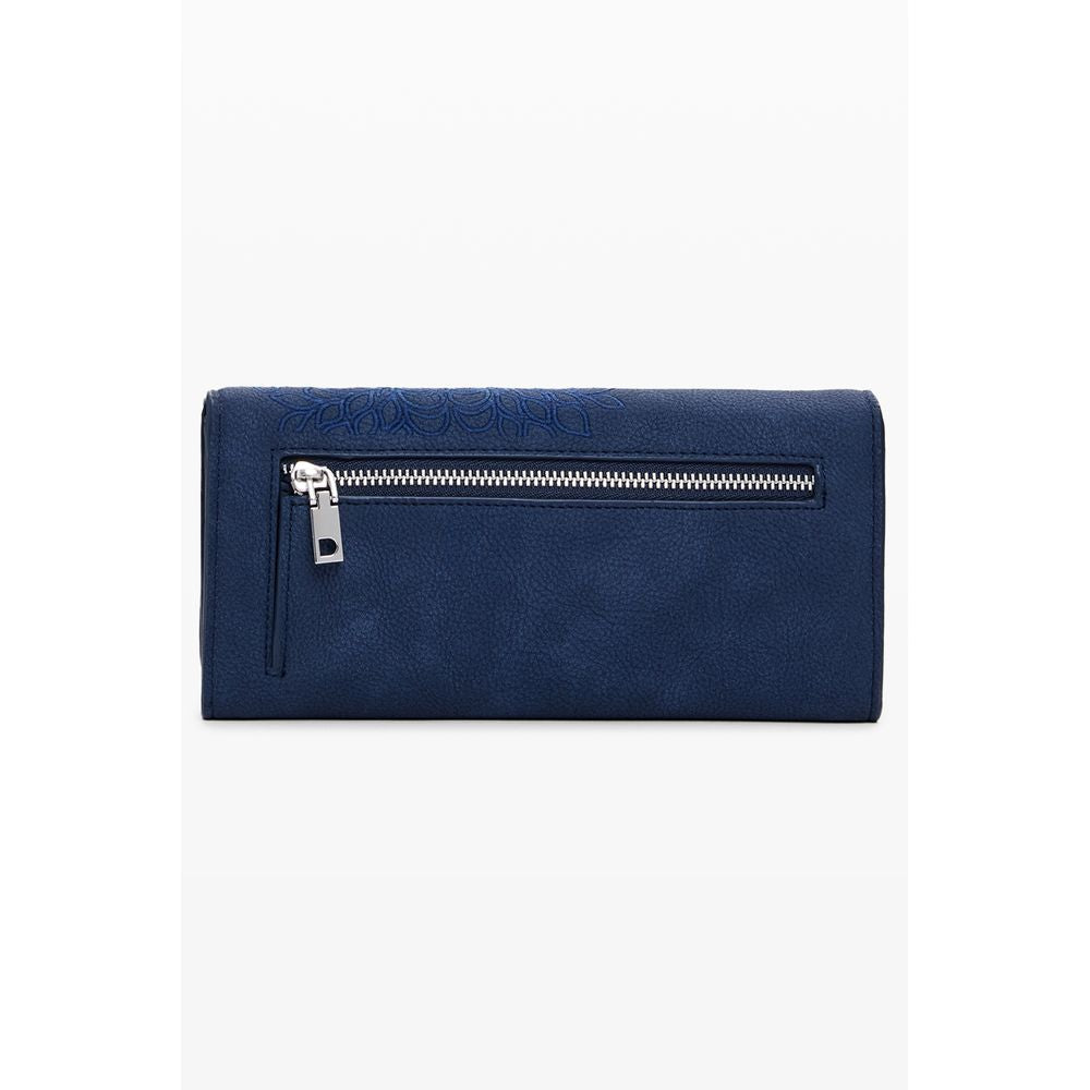 Desigual Portemonnaie aus blauem Polyethylen