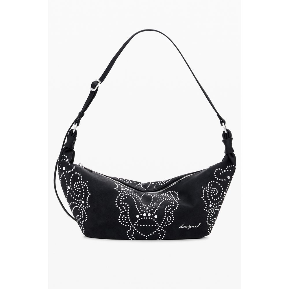 Desigual Schwarze Polyethylen-Handtasche