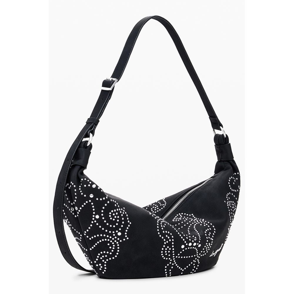 Desigual Schwarze Polyethylen-Handtasche