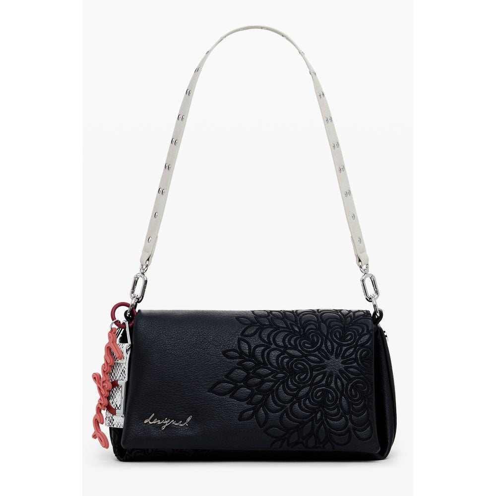 Desigual Schwarze Polyethylen-Handtasche