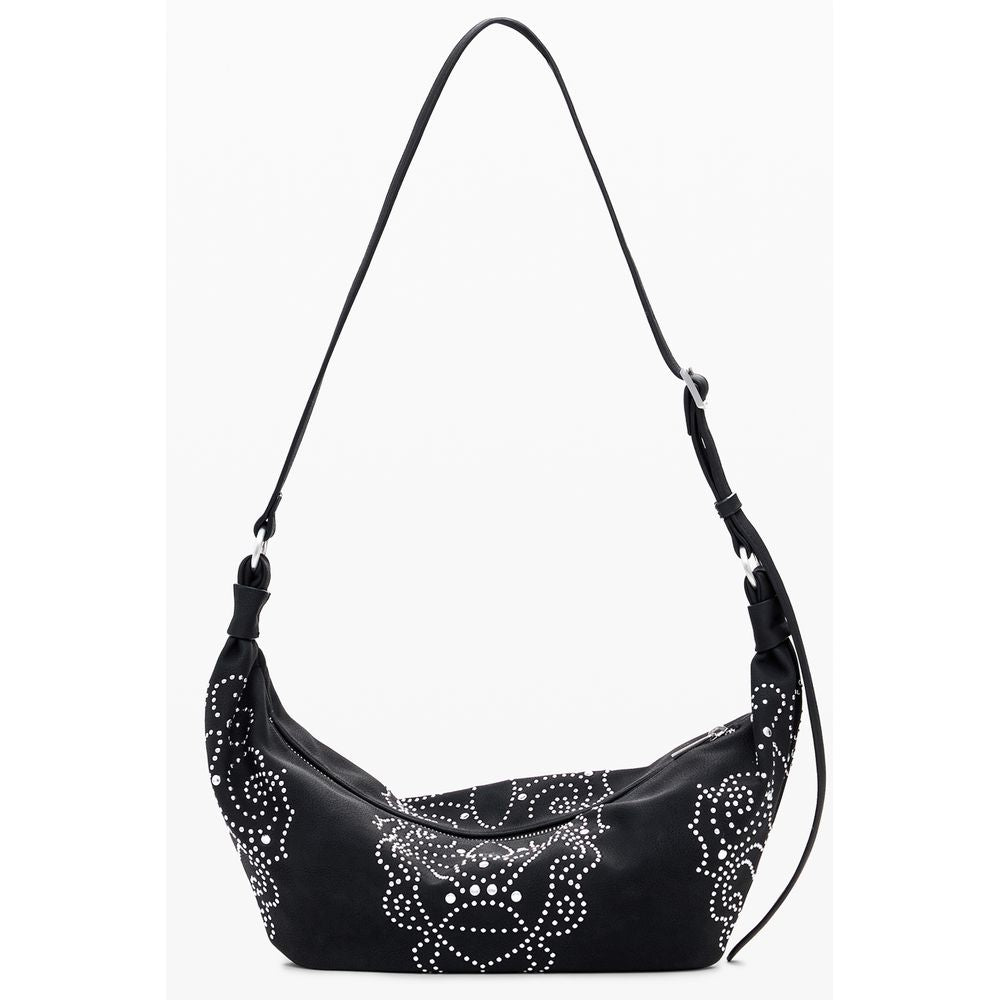 Desigual Schwarze Polyethylen-Handtasche