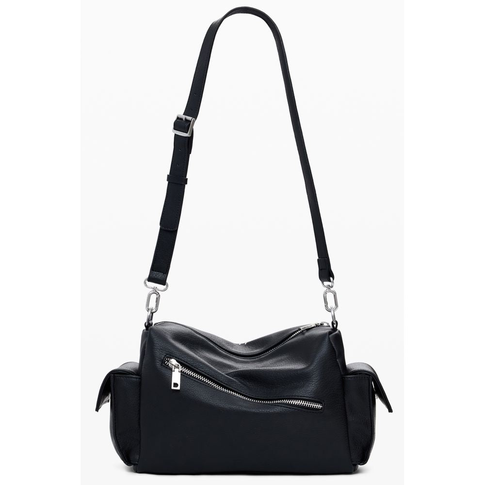 Desigual Schwarze Polyethylen-Handtasche