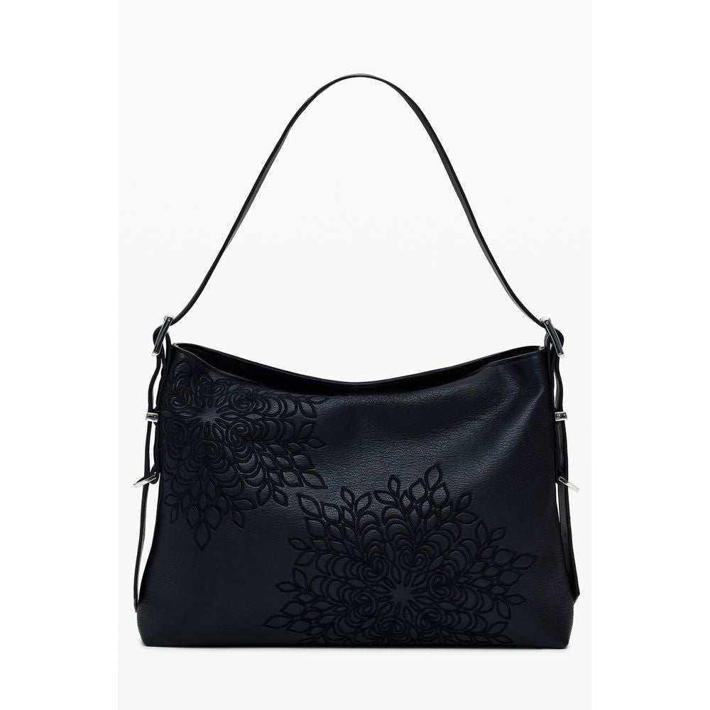 Desigual Schwarze Polyethylen-Handtasche
