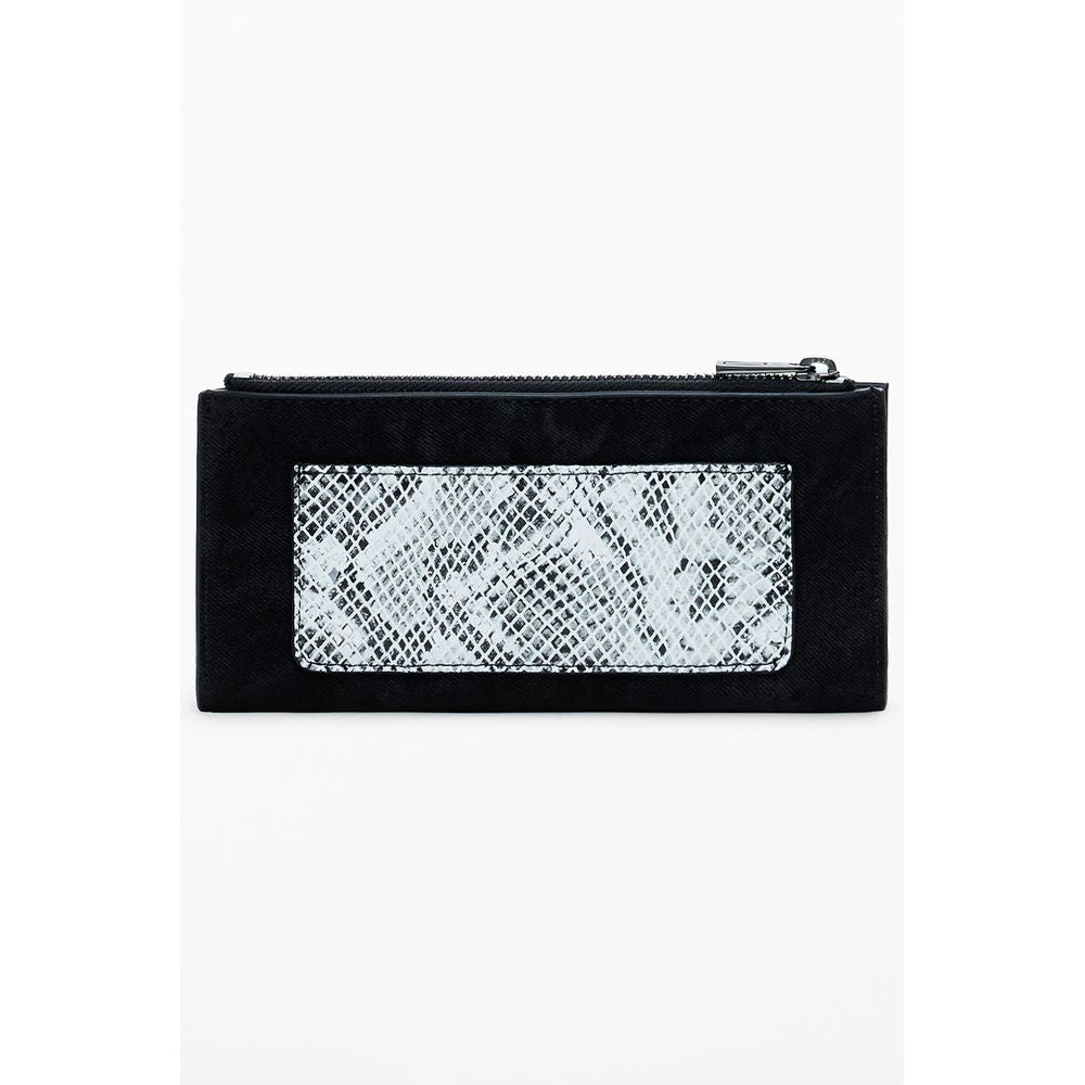 Desigual Schwarzes Portemonnaie aus Polyethylen