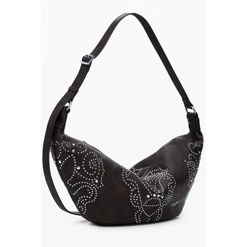 Desigual Braune Polyethylen-Handtasche