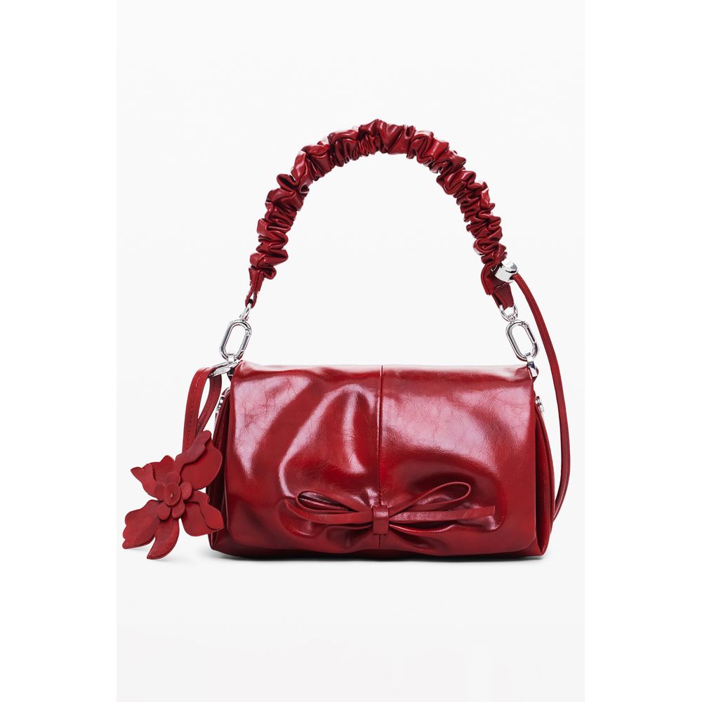 Desigual Rote Polyethylen-Handtasche