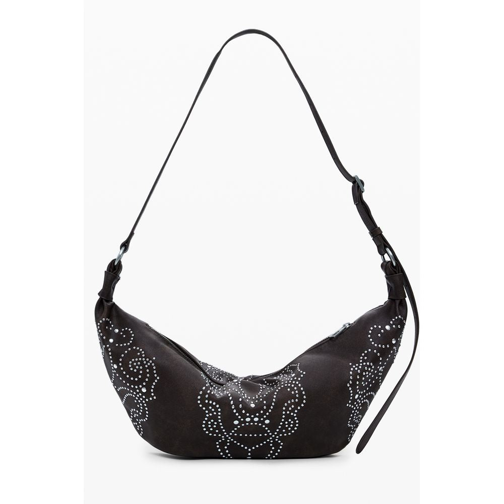 Desigual Braune Polyethylen-Handtasche