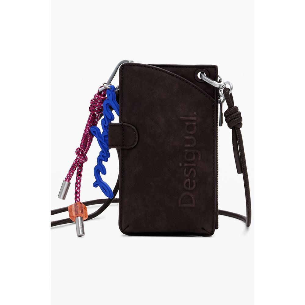 Desigual Portemonnaie aus braunem Polyethylen