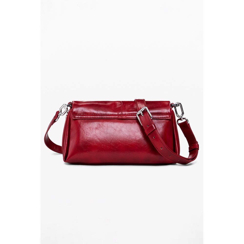 Desigual Rote Polyethylen-Handtasche