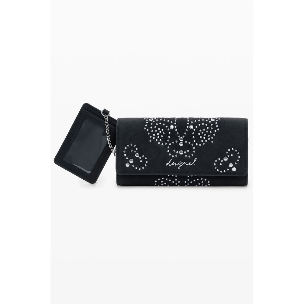 Desigual Schwarzes Portemonnaie aus Polyethylen