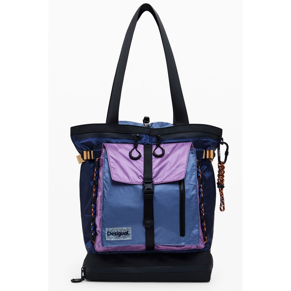 Desigual Blauer Polyethylen-Rucksack