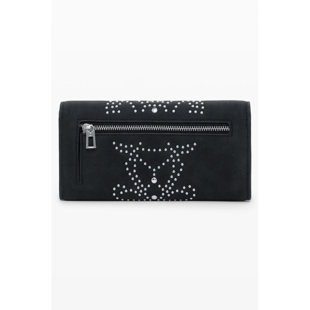 Desigual Schwarzes Portemonnaie aus Polyethylen
