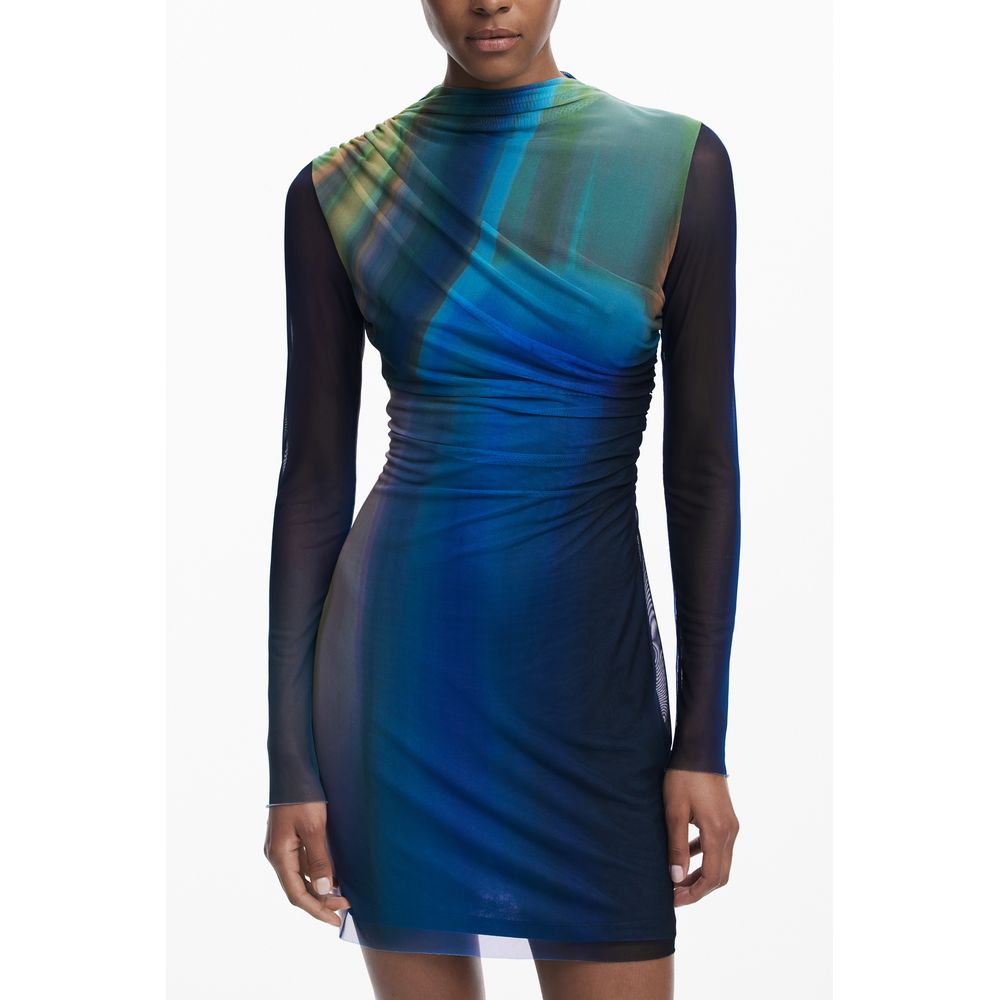 Desigual Blaues Polyesterkleid