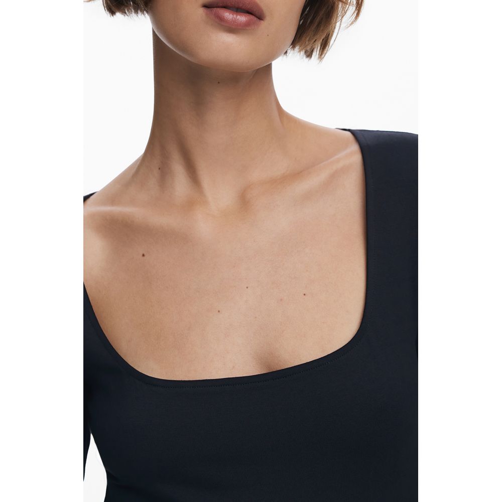 Desigual Schwarzes Baumwollkleid