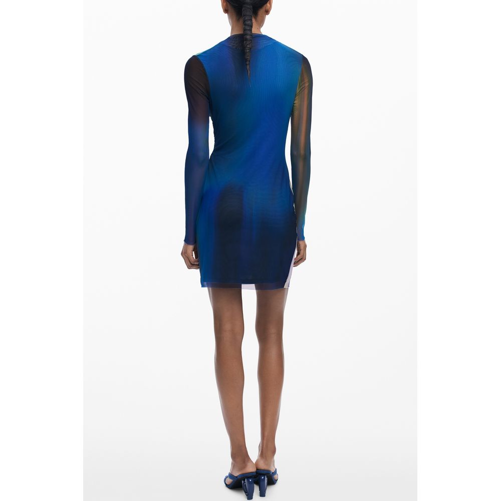 Desigual Blaues Polyesterkleid