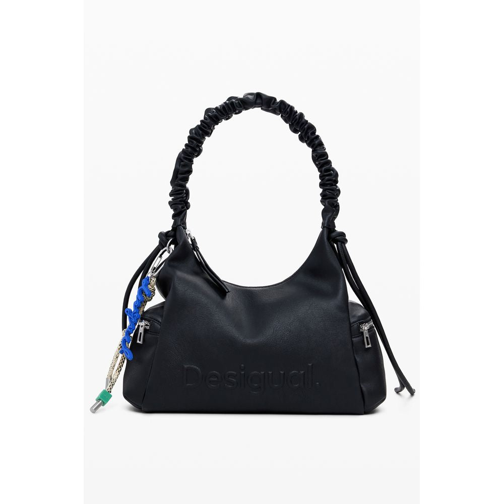 Desigual Schwarze Polyethylen-Handtasche