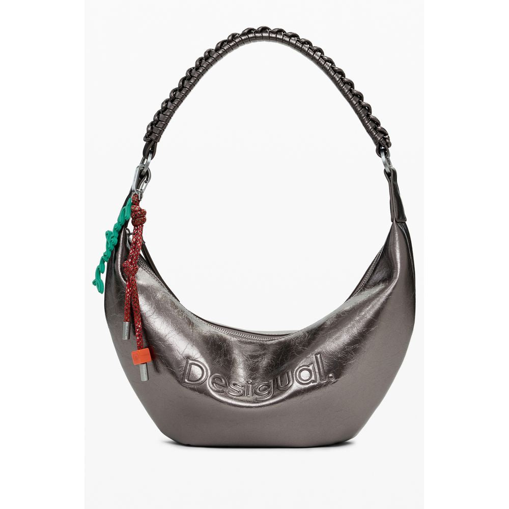 Desigual Bronze Polyethylen Handtasche