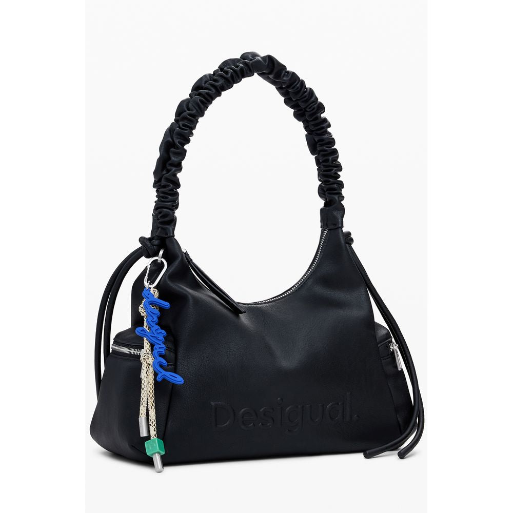 Desigual Schwarze Polyethylen-Handtasche