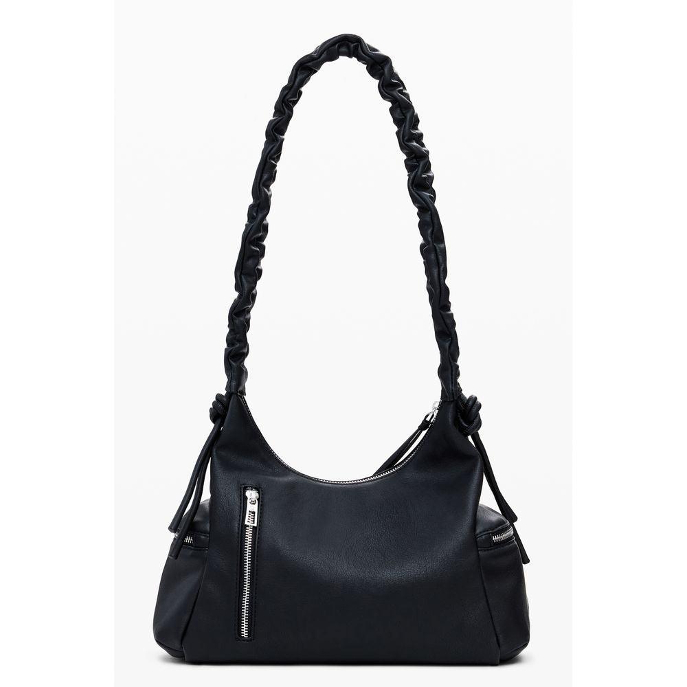 Desigual Schwarze Polyethylen-Handtasche
