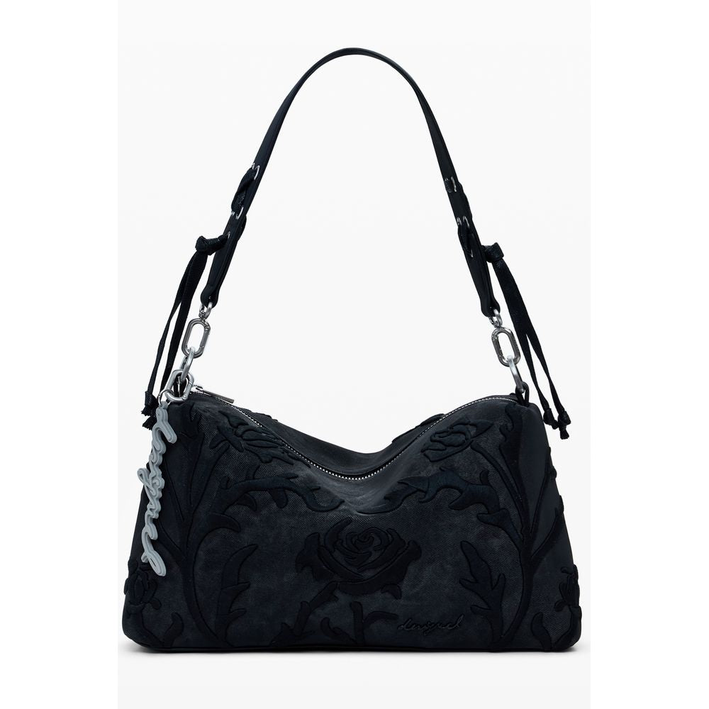 Desigual Schwarze Polyethylen-Handtasche