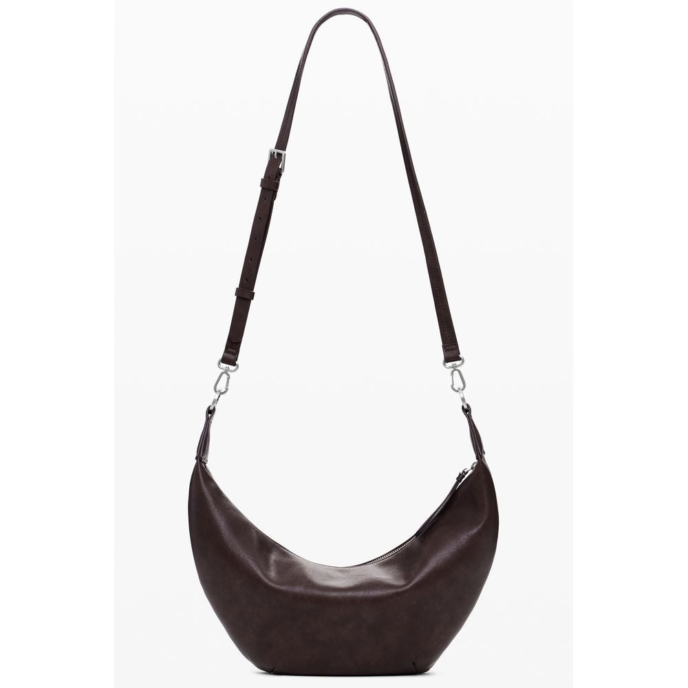 Desigual Braune Polyethylen-Handtasche