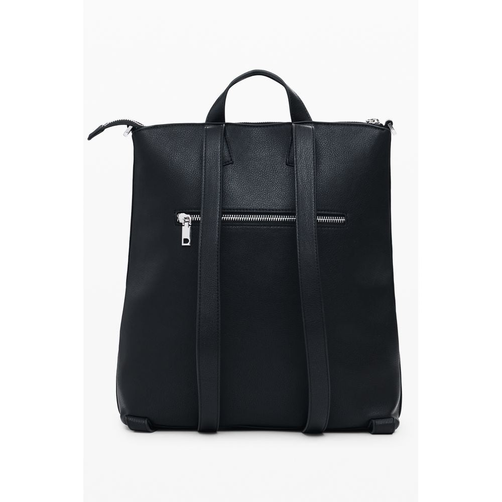 Desigual Schwarzer Polyethylen-Rucksack