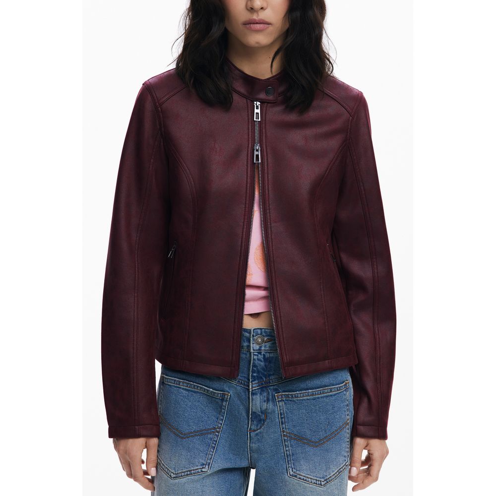 Desigual Rote Polyesterjacken &amp