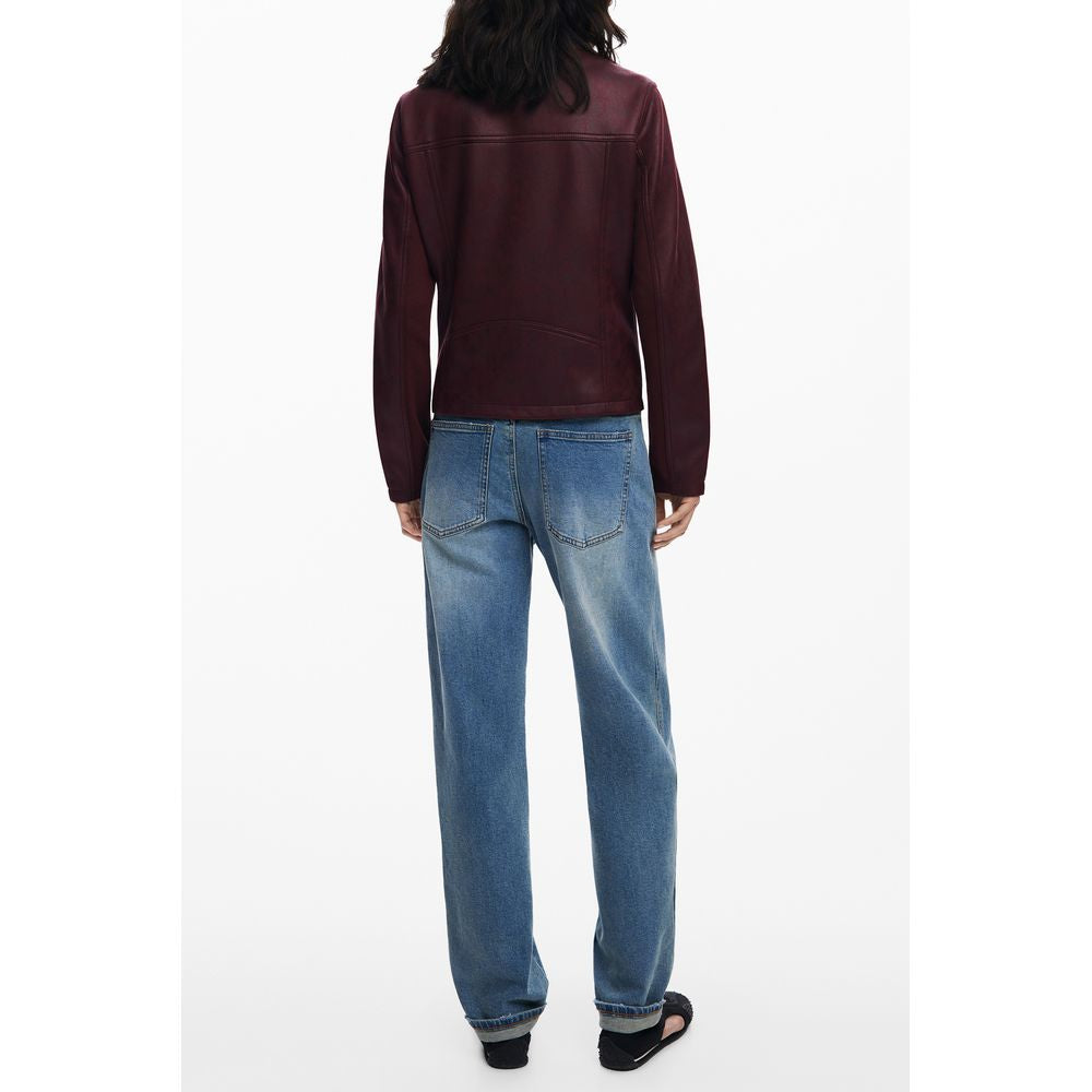 Desigual Rote Polyesterjacken &amp