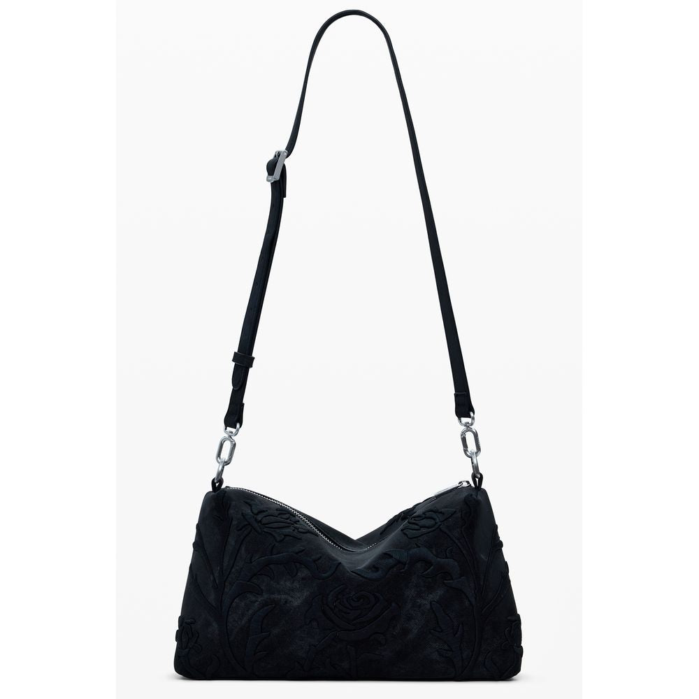 Desigual Schwarze Polyethylen-Handtasche
