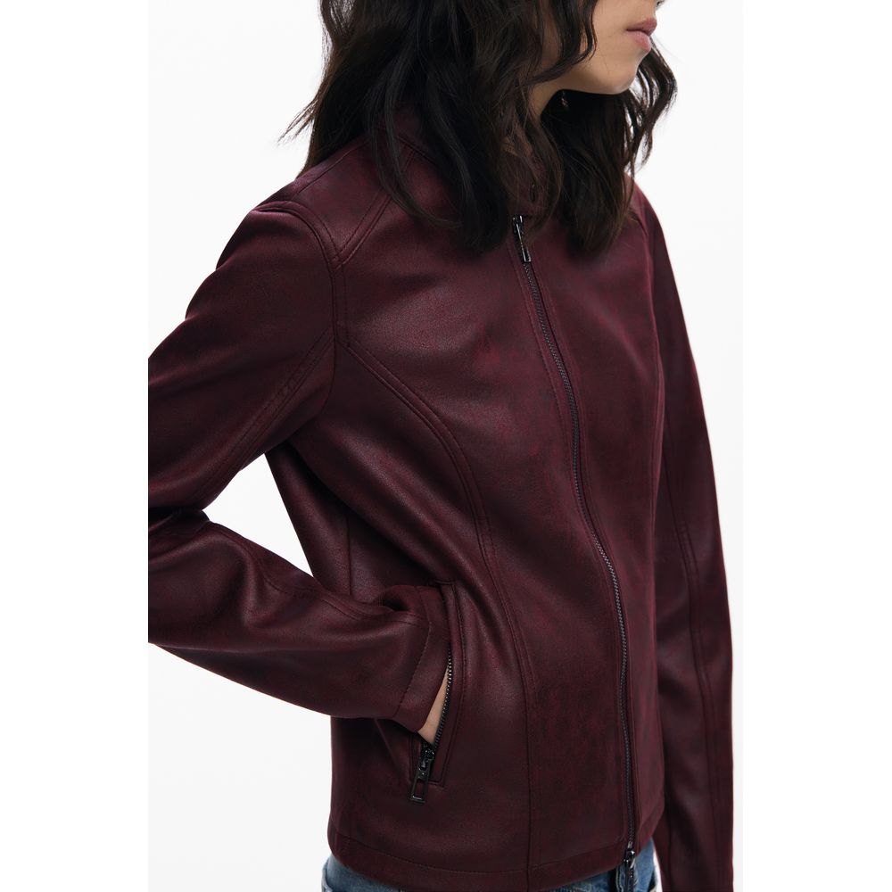 Desigual Rote Polyesterjacken &amp