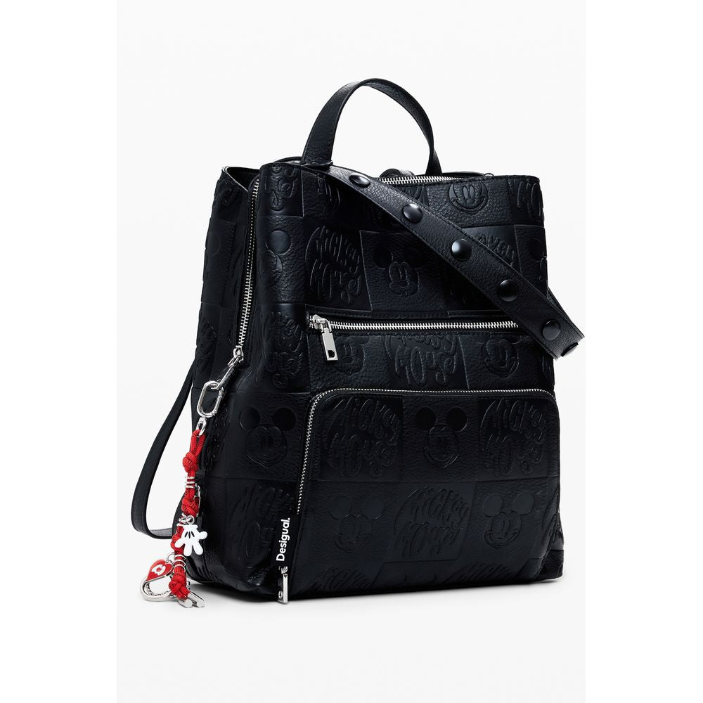 Desigual Schwarzer Polyethylen-Rucksack