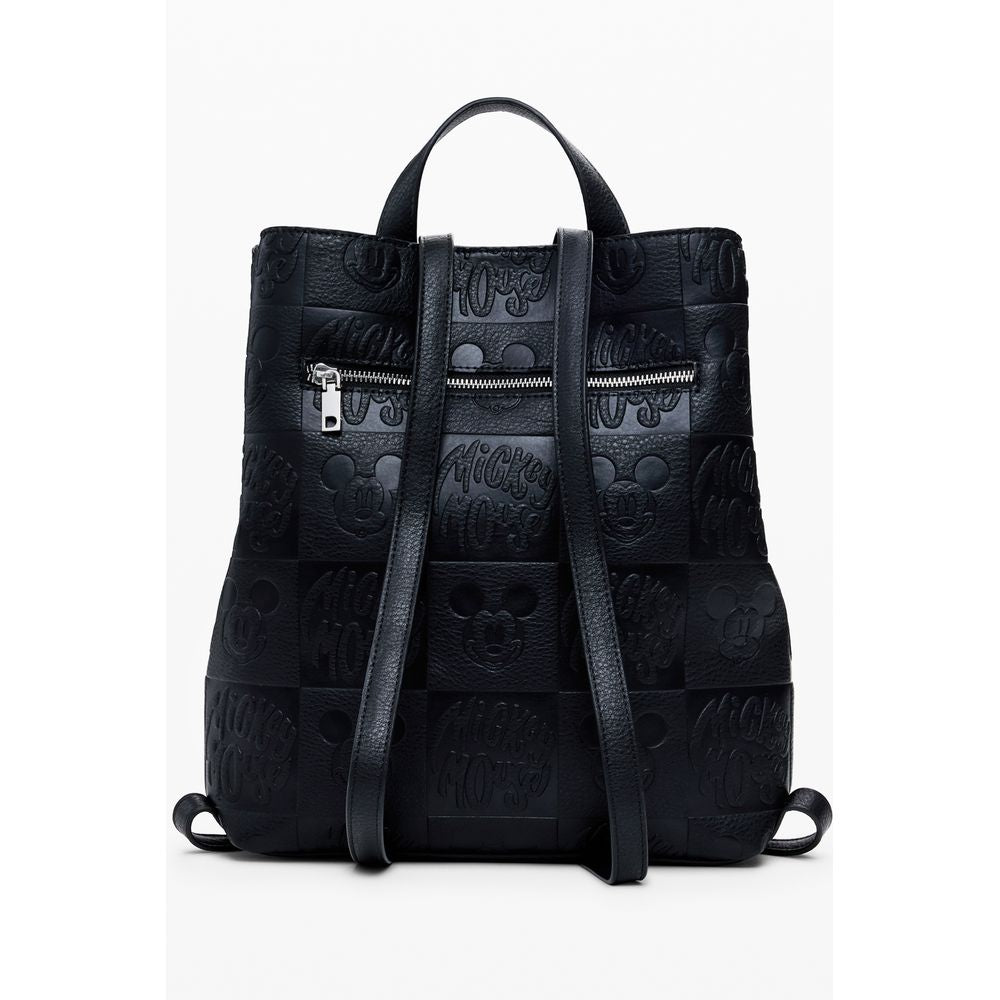 Desigual Schwarzer Polyethylen-Rucksack