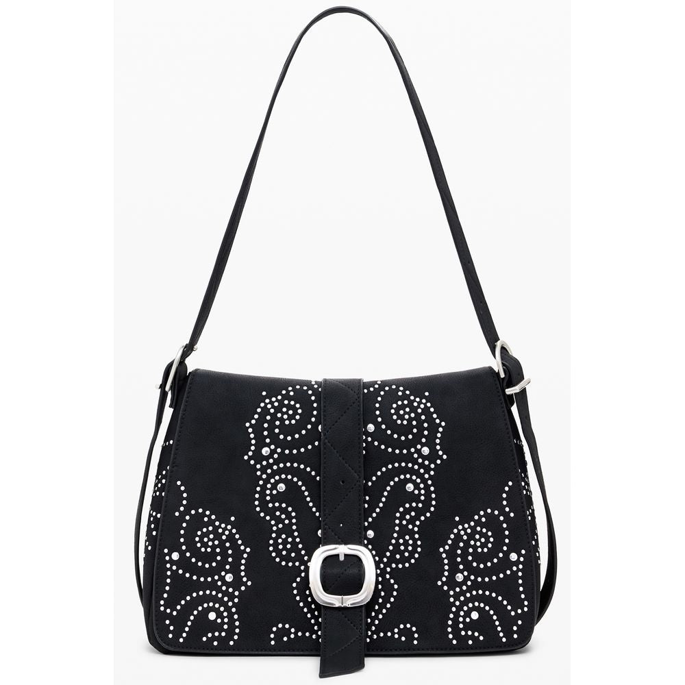 Desigual Schwarze Polyethylen-Handtasche