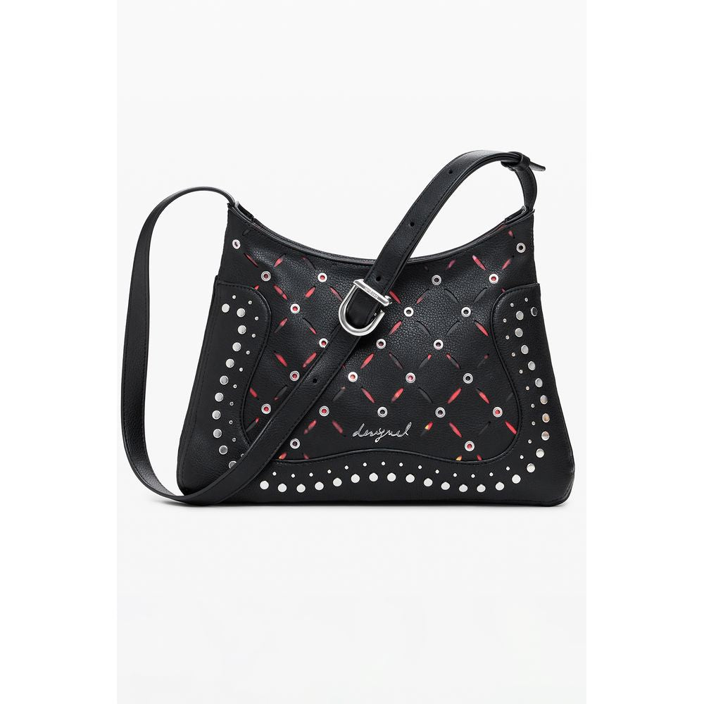 Desigual Schwarze Polyethylen-Handtasche