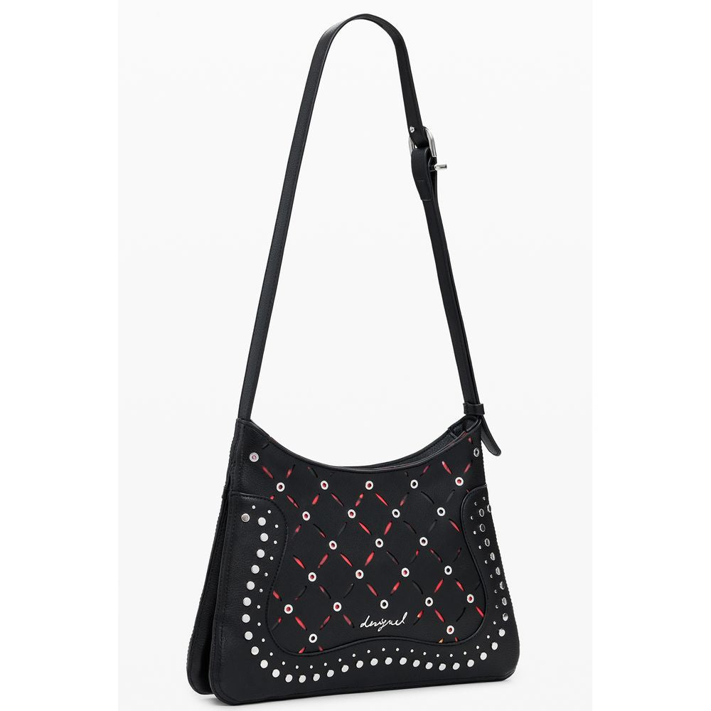 Desigual Schwarze Polyethylen-Handtasche